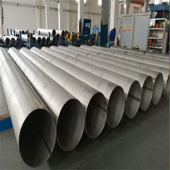 ASTM AISI 201 304 316 316L 430 Beizen Ba 2b Glanzpolieren Kaltwarmgewalztes nahtloses/geschweißtes Edelstahlrohr für Baumaterialien